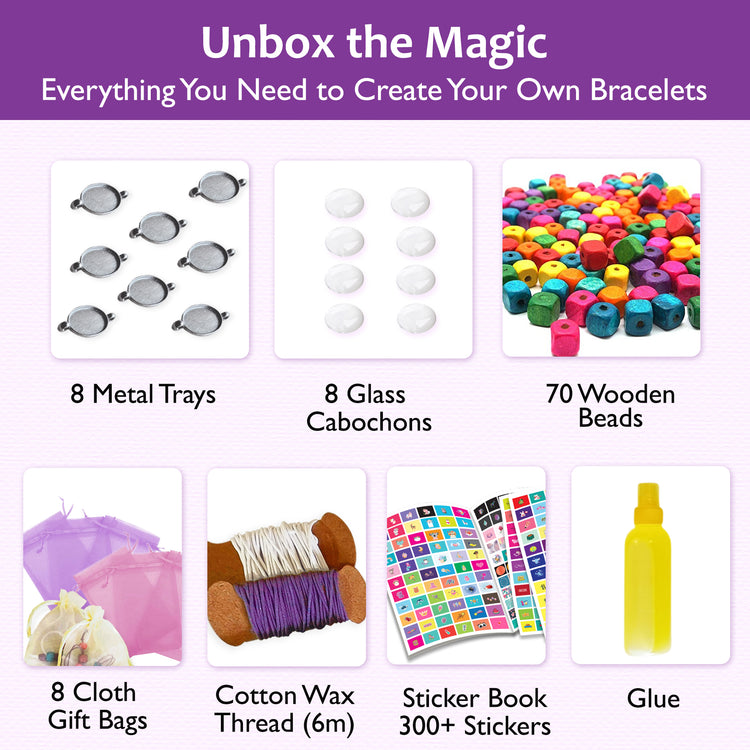 Chalk And Chuckles Design Your Own Bracelet Kit for Girls Canvazo